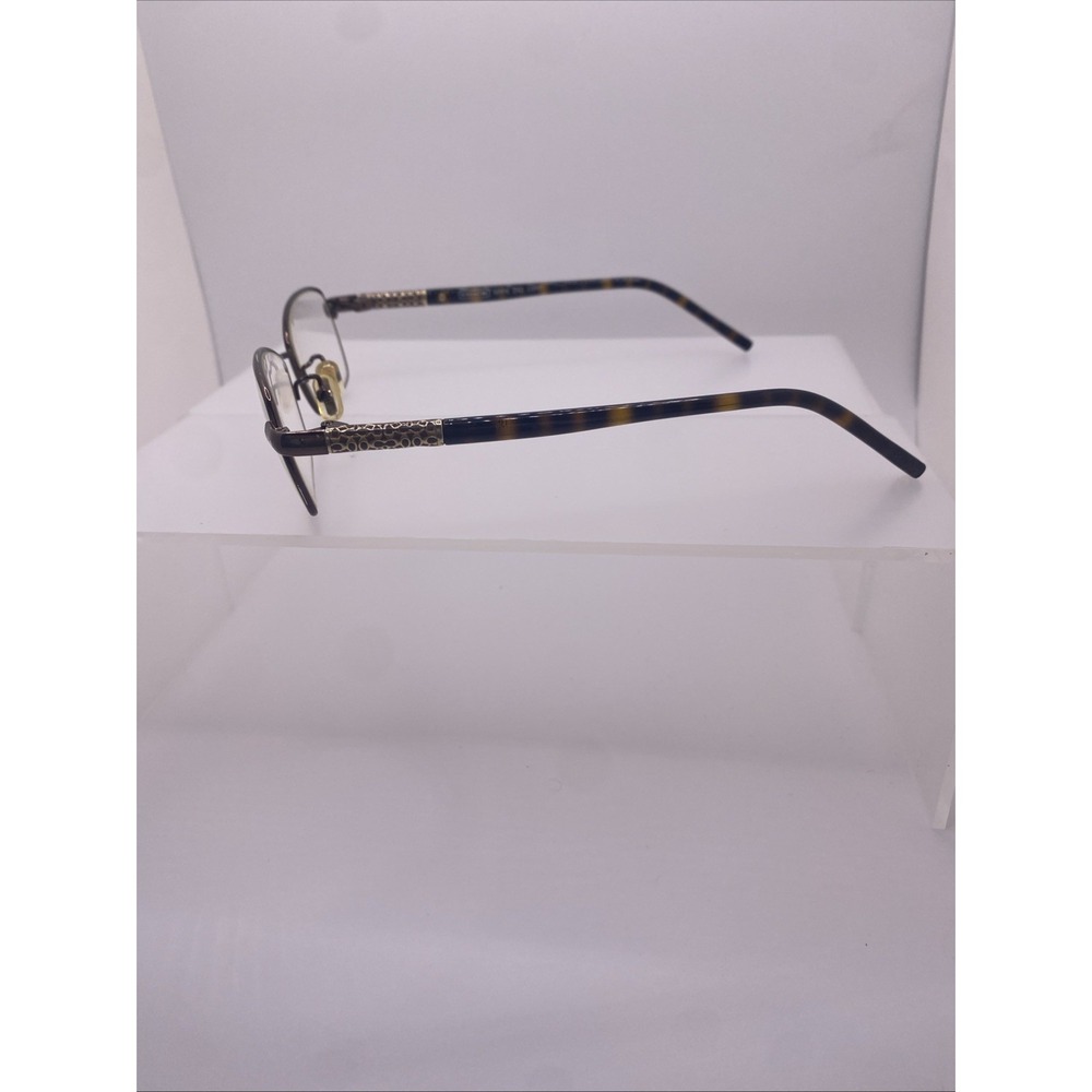 Coach Eyeglasses FRAMES ONLY Gertie 51-16-135 Brown Tortoise 383 - Picture 12 of 16